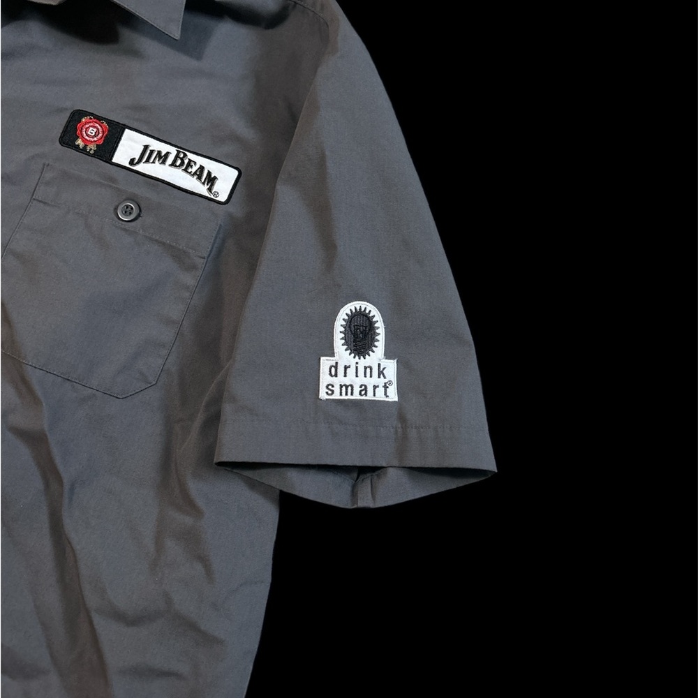 NWOT Jim Beam Gray Logo Shirt
